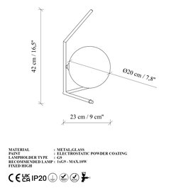 Opviq Luminar - 14166 Lámpara de sobremesa dorada